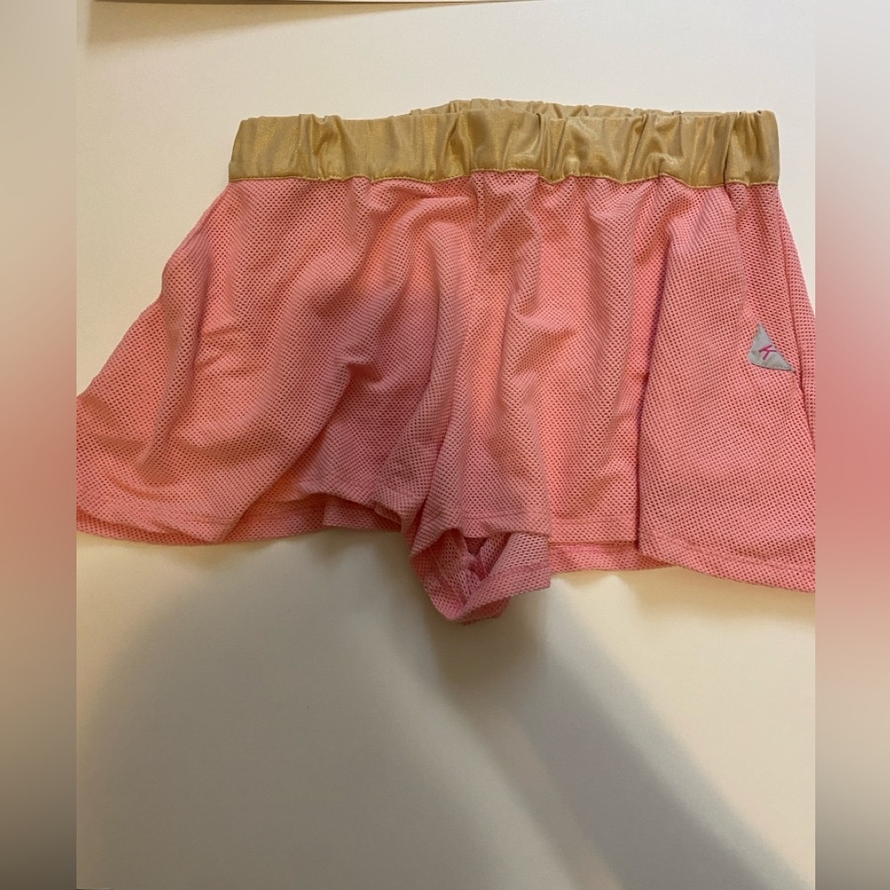 Pink mesh shorts